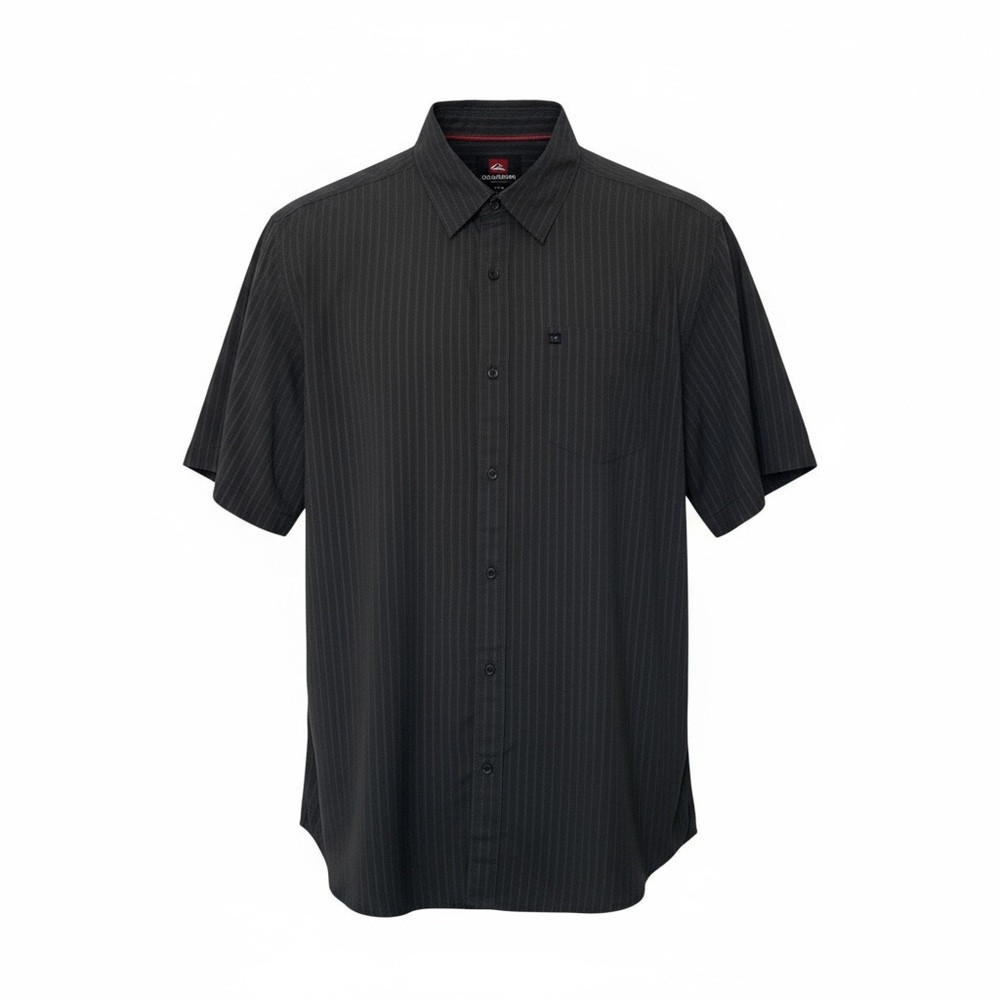 Quiksilver Men's Black Casual Button Down Shirt